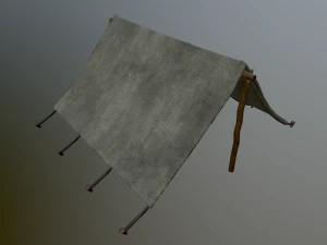 средневековая палатка 3D Модель