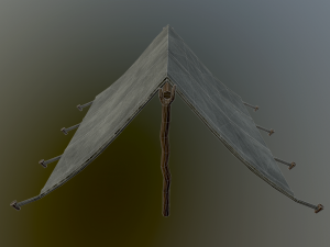 medieval tent 3D Model