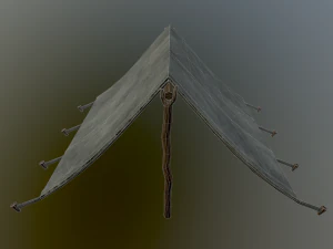 средневековая палатка 3D Модель