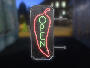 neon sign pbr 3D Model