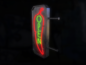 neon sign pbr 3D Model
