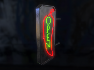 neon sign pbr 3D Model
