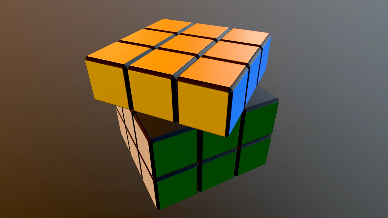 魔方 3D 模型 .c4d .max .obj .3ds .fbx .stl .blend 