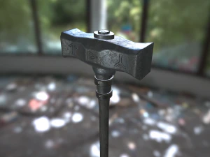 runed hammer 3D Model