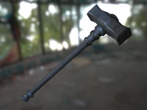runed hammer 3D Model