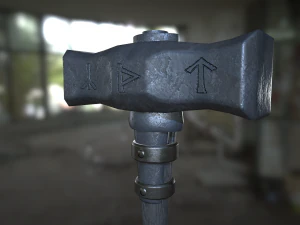 runed hammer 3D Model