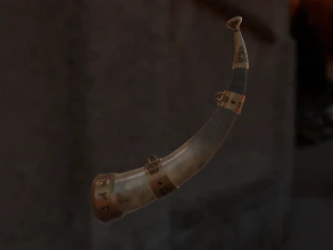 runed horn 3D Model