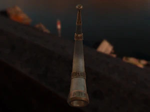 runed horn 3D Model