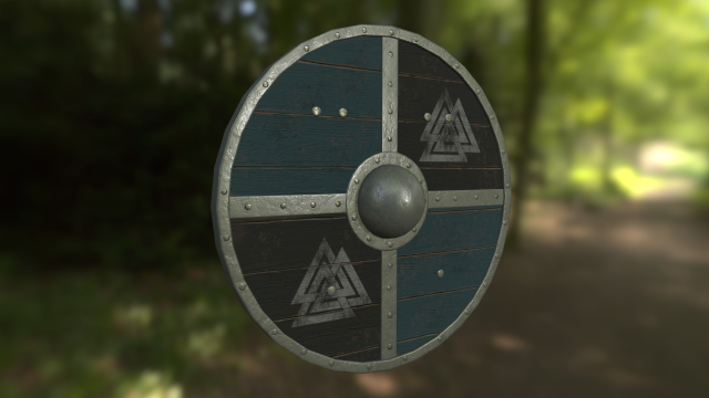scandinavian shield 3D Model .c4d .max .obj .3ds .fbx .stl .blend 
