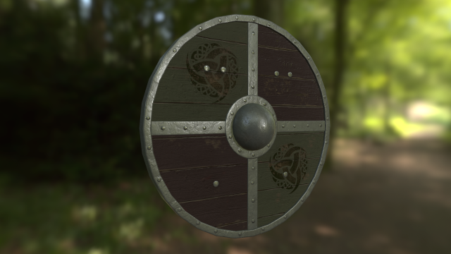 scandinavian shield 3D 모델 .c4d .max .obj .3ds .fbx .stl .blend 