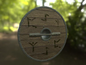 escudo escandinavo Modelo 3D