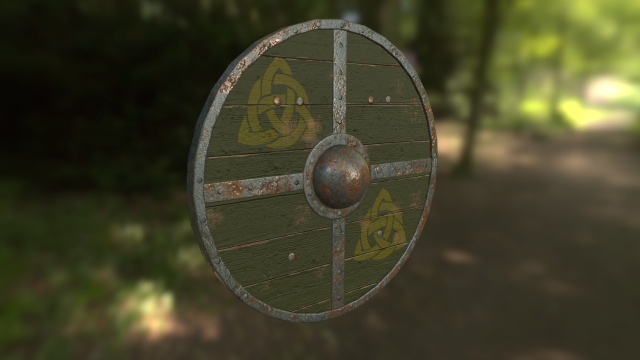 scandinavian shield 3D Model .c4d .max .obj .3ds .fbx .stl .blend 