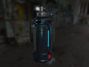 sci-fi grenade pbr 3D Model