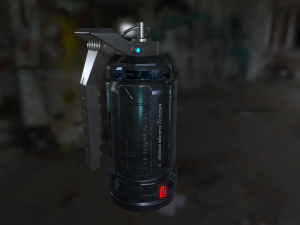 sci-fi grenade pbr 3D Model