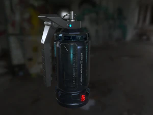sci-fi grenade pbr 3D Model