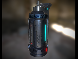 sci-fi grenade pbr 3D Model