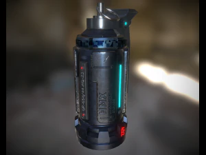 sci-fi grenade pbr 3D Model