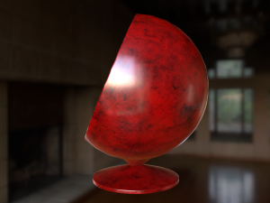 set of spherical chairs pbr 3Dモデル