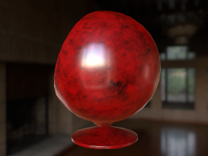 set of spherical chairs pbr 3Dモデル