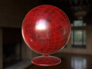 set of spherical chairs pbr 3Dモデル