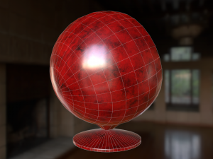 set of spherical chairs pbr 3Dモデル