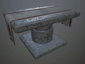 stone table 3D 模型