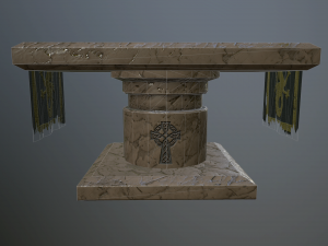 stone table Modèle 3D