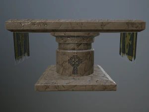 stone table 3D Model