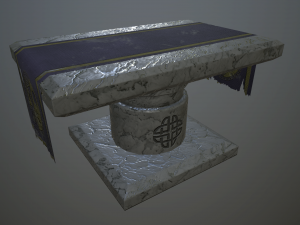 stone table Modelo 3D