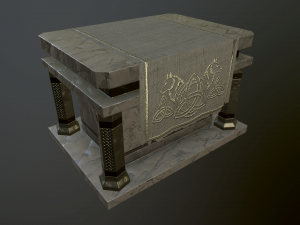 stone table 3D मॉडल