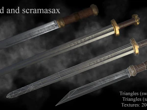 espada do viking Modelo 3D