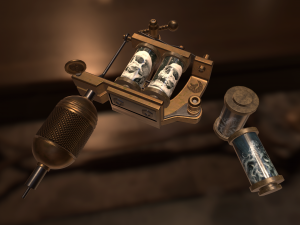 tattoo machine Model 3D