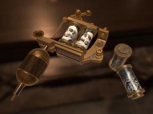 tattoo machine Model 3D