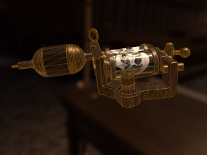 tattoo machine Model 3D