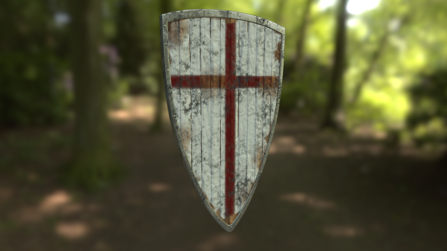teutonic shield 3Dモデル .c4d .max .obj .3ds .fbx .stl .blend 