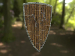 teutonic shield 3D Model