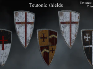teutonic shield 3D Model