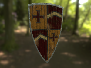 teutonic shield 3D Модель
