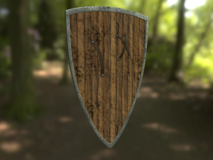 teutonic shield Modèle 3D