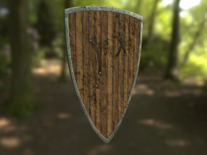 teutonic shield 3D-Modell