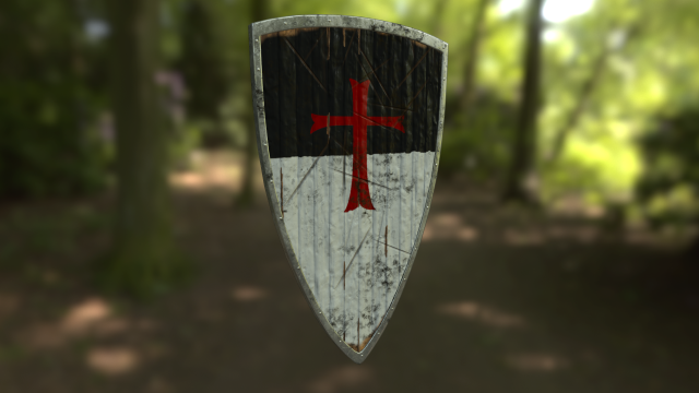 teutonic shield 3D Model .c4d .max .obj .3ds .fbx .stl .blend