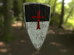 튜턴족의 방패 3D 모델