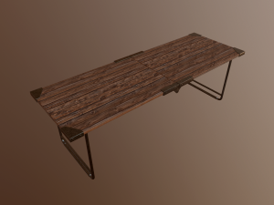 training table 3D 模型