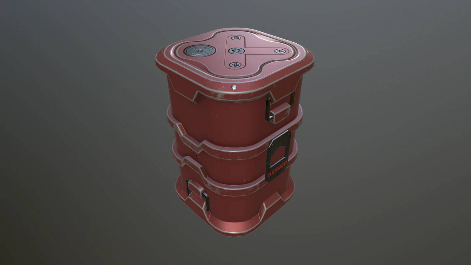 sci-fi barrel 3D Model .c4d .max .obj .3ds .fbx .stl .blend 