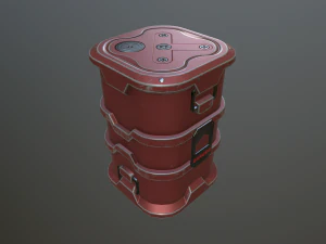 sci-fi barrel 3D Model