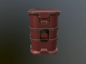 sci-fi barrel 3D Model