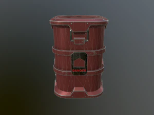 sci-fi barrel 3D Model