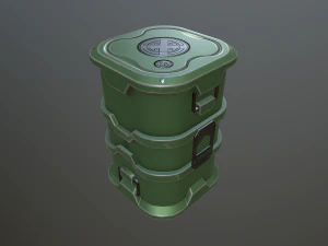 विज्ञान कथा बैरल 3D मॉडल