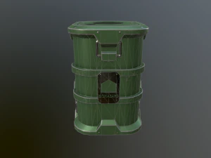 sci-fi barrel 3D Model