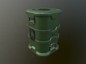 sci-fi barrel 3D Model